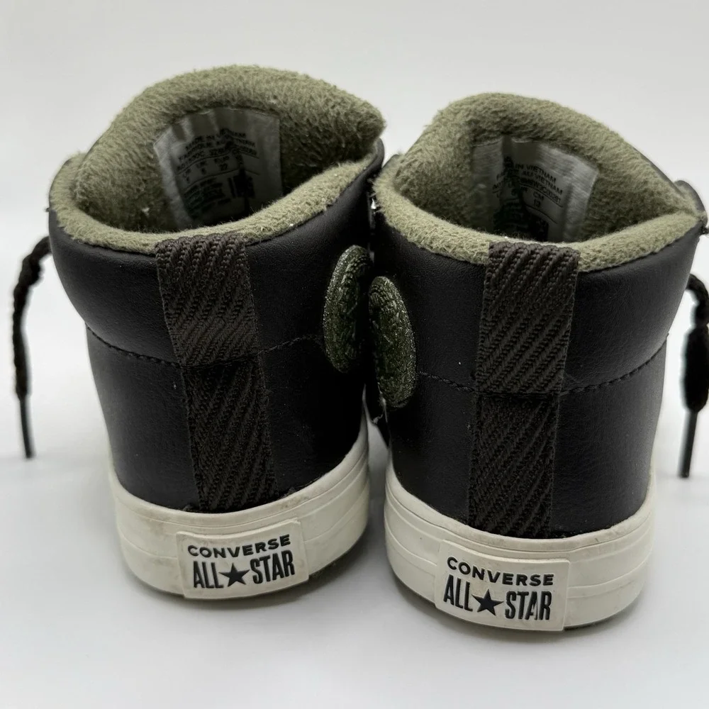 Converse All Star Toddler Size 6 Brown Fleece‎ Lined High Top Sneakers Unisex
